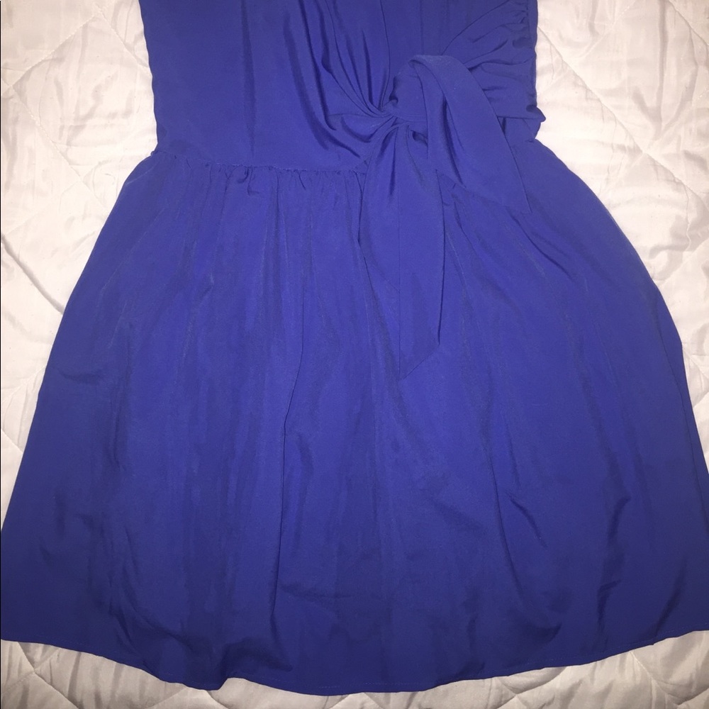 Blue Cocktail Dress - Picture 2 of 2